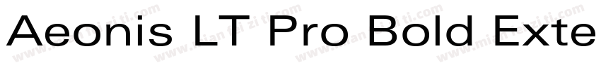 Aeonis LT Pro Bold Extended字体转换
